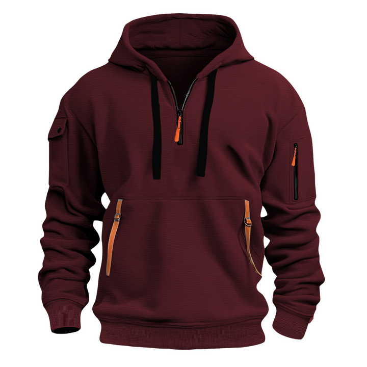 Mitchel | Dropped Shoulder Hooded Sweatshirt