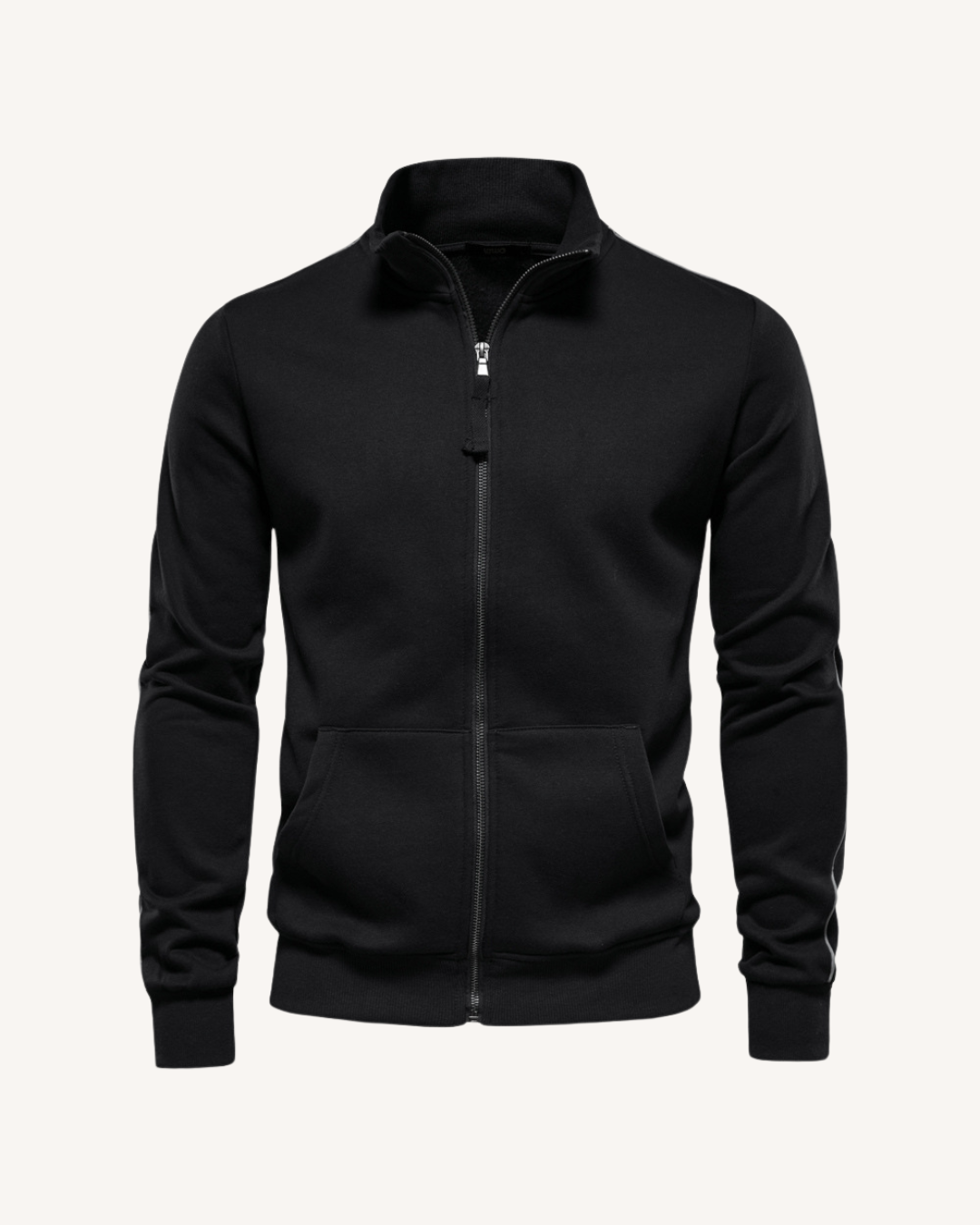 Tavon | Zip-Up Stand Collar Sweatshirt